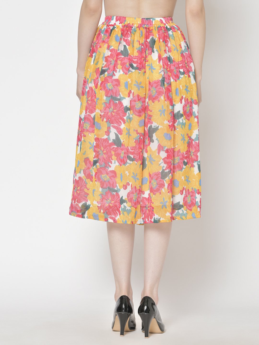 Printed Midi Skirt