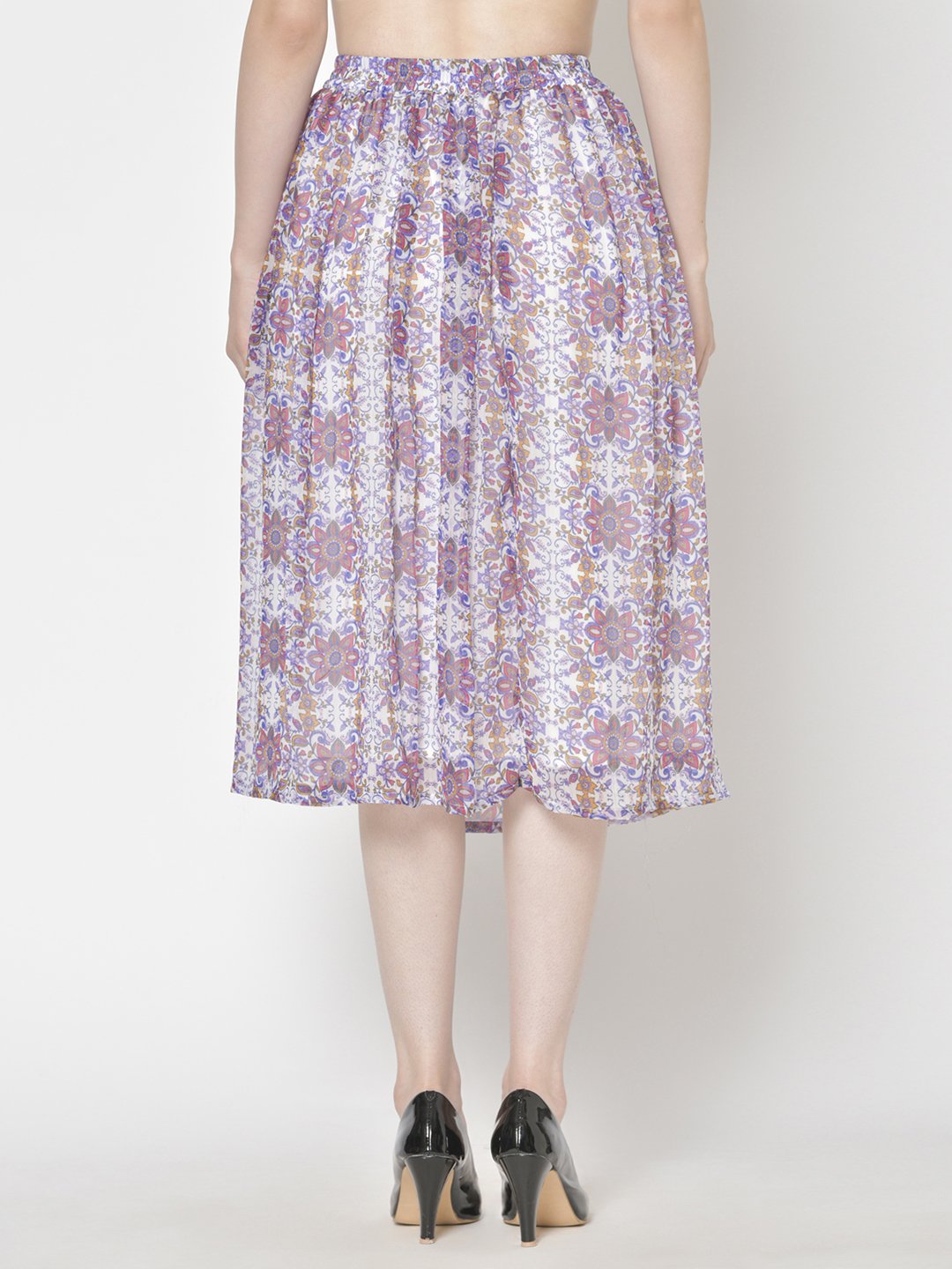 Printed Midi Skirt