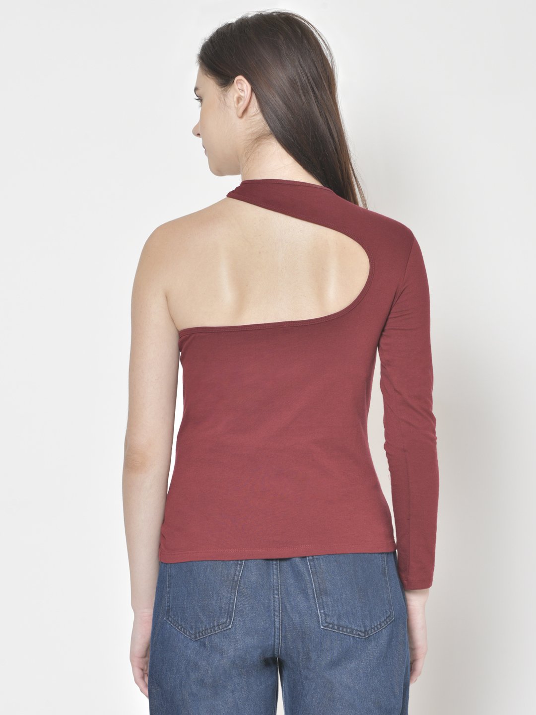 Cation Maroon Solid Top