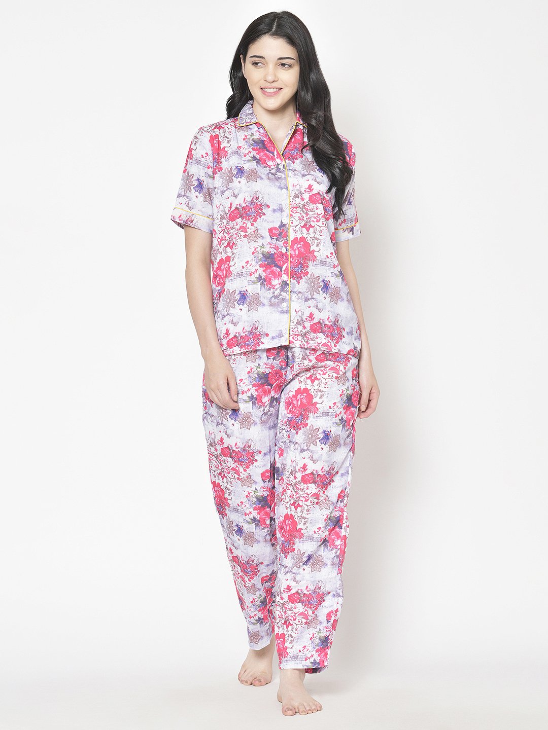 Cation Printed Night Suit