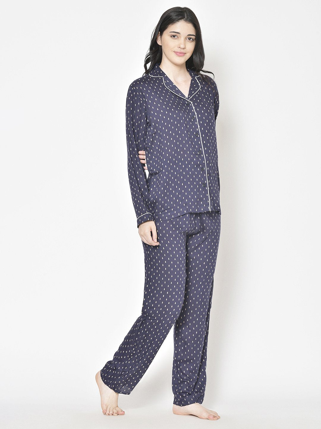 Cation Printed Night Suit