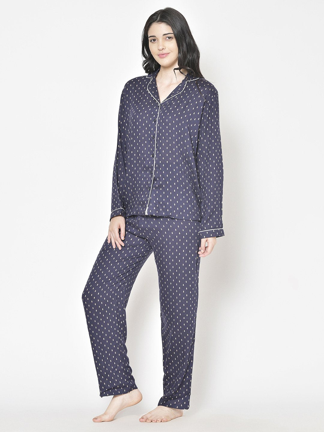 Cation Printed Night Suit