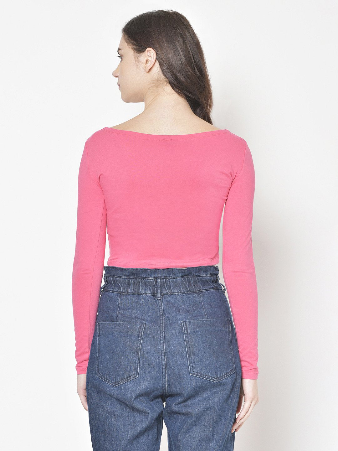 Cation Solid Pink Top
