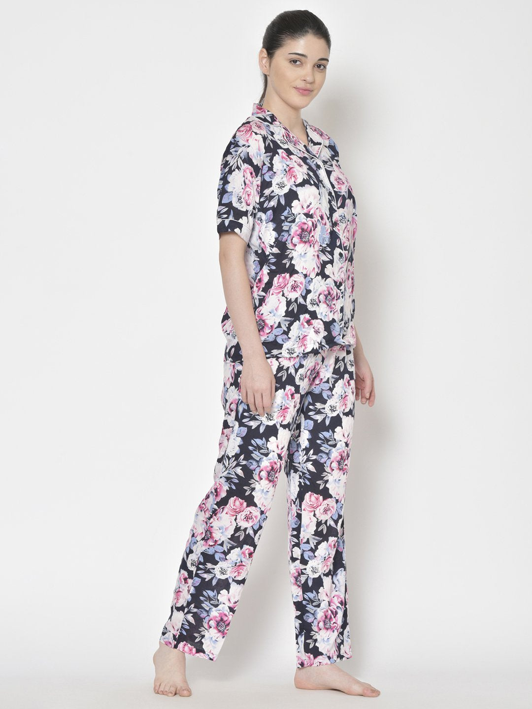 Cation Printed Night Suit