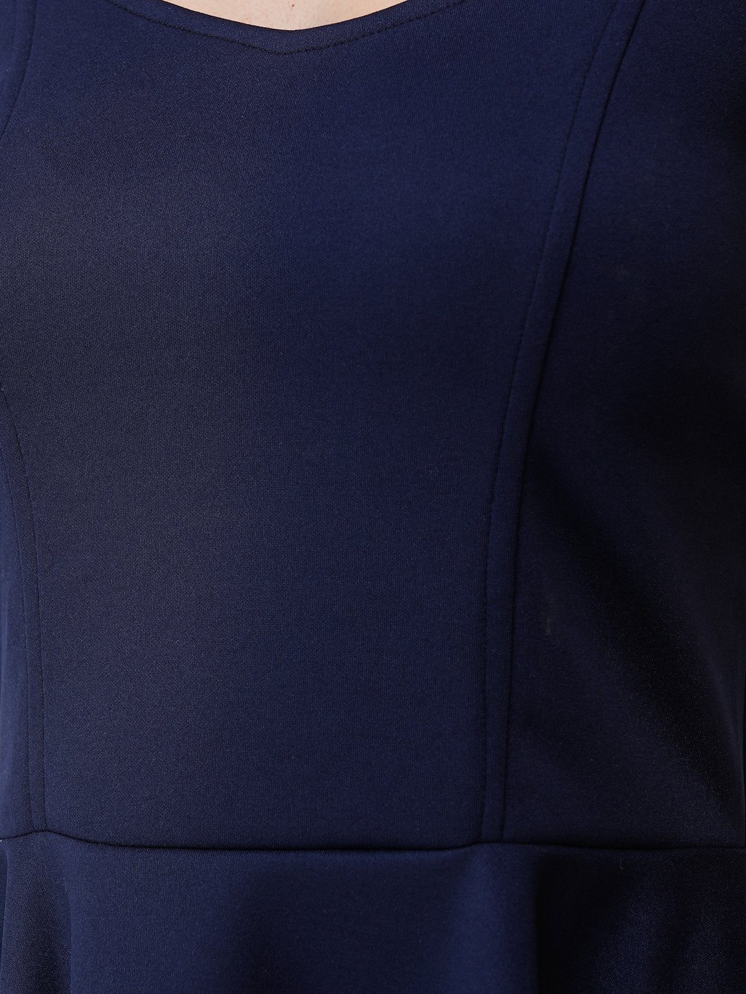 SCORPIUS NAVY STYLED BACK COCKTAIL DRESS