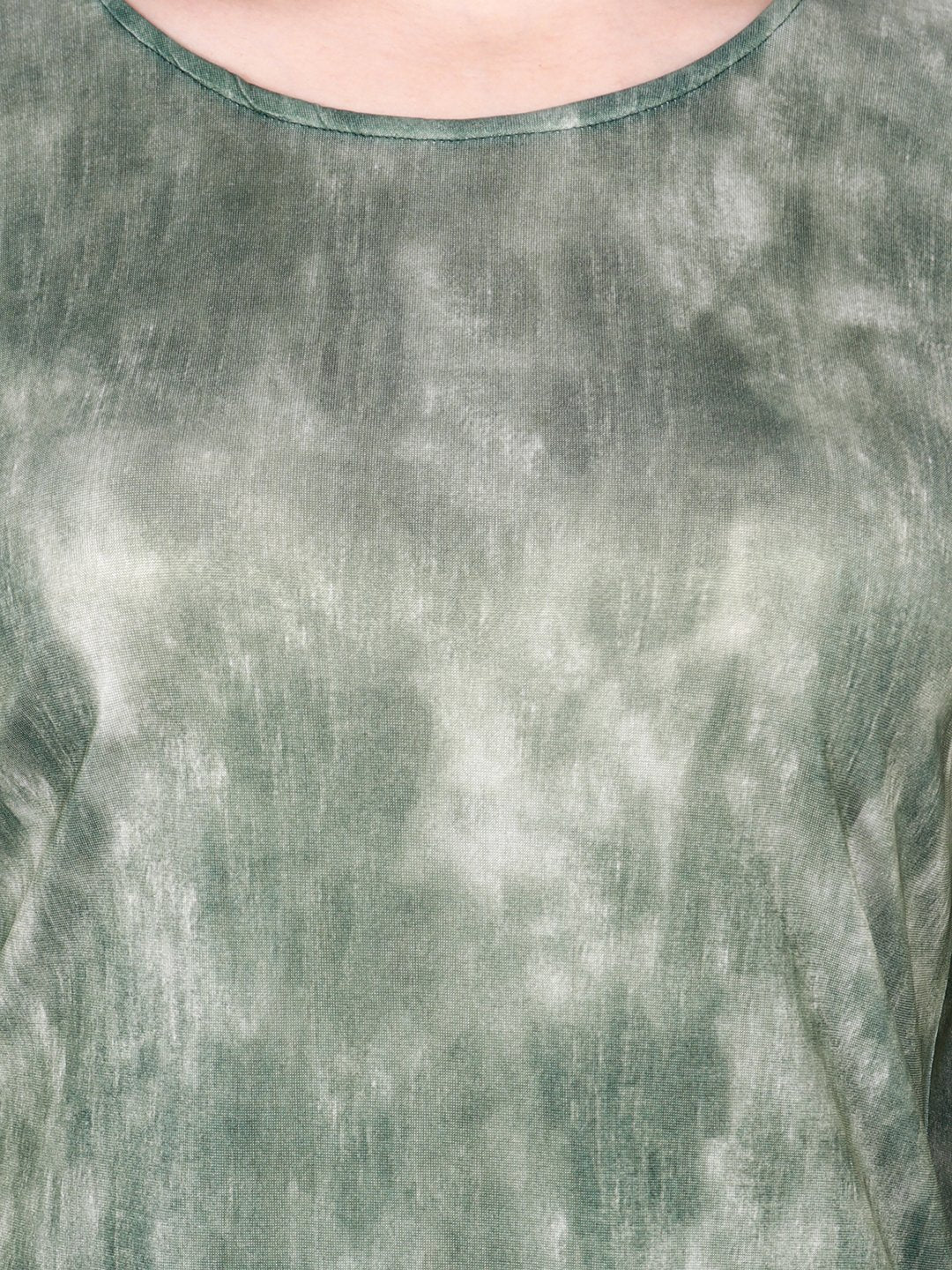 SCORPIUS GREEN PRINTED BODYCON DRESS