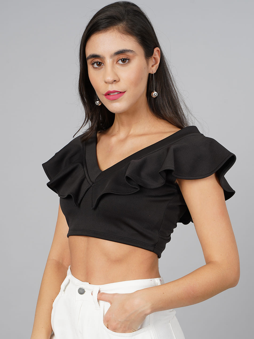 SCORPIUS Black crop top