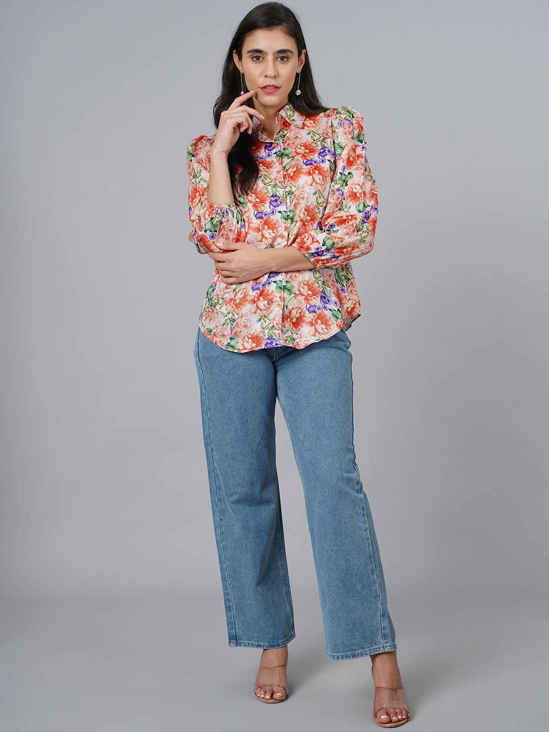 SCORPIUS Satin Multicolour Shirt