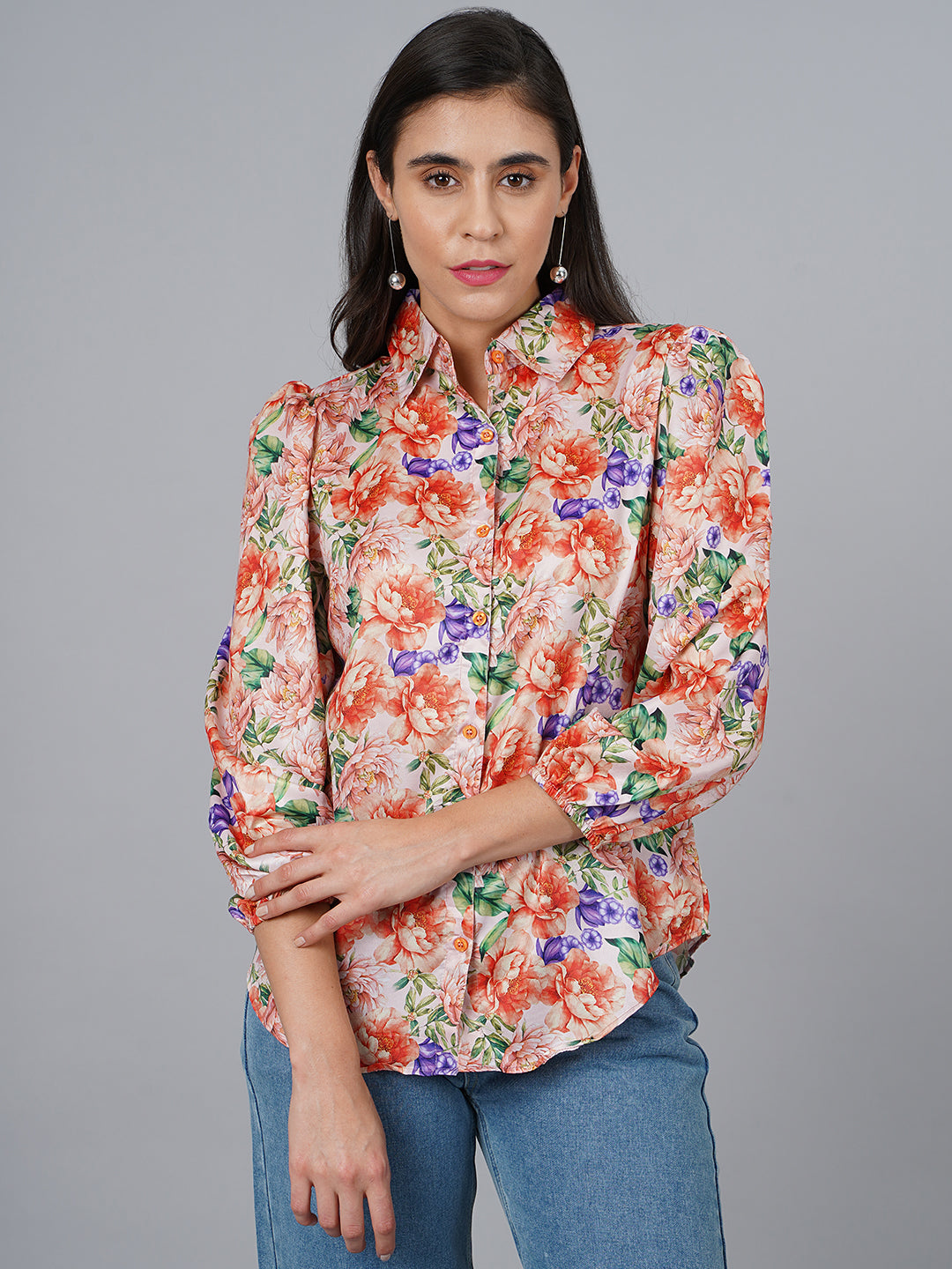 SCORPIUS Satin Multicolour Shirt