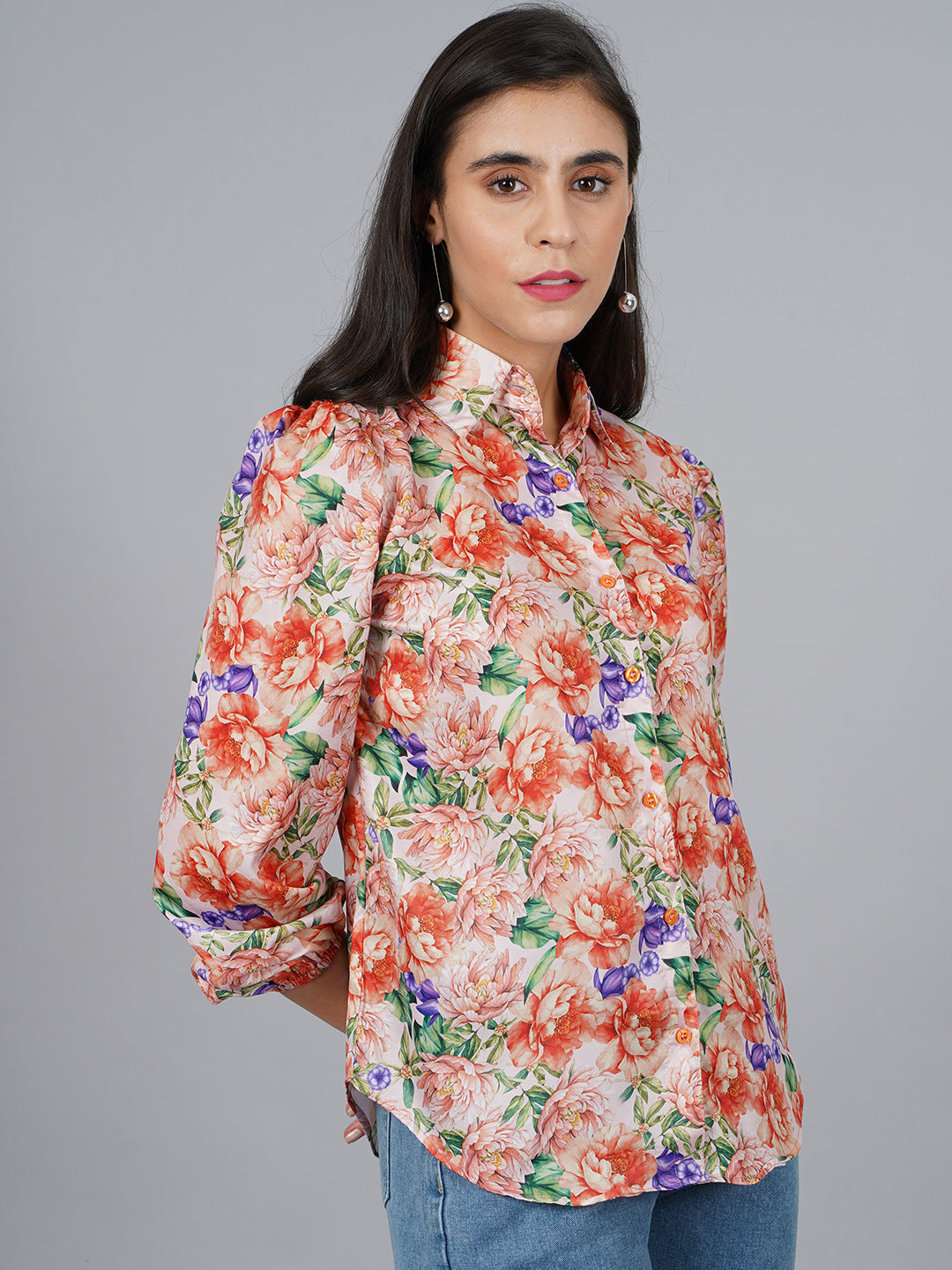 SCORPIUS Satin Multicolour Shirt