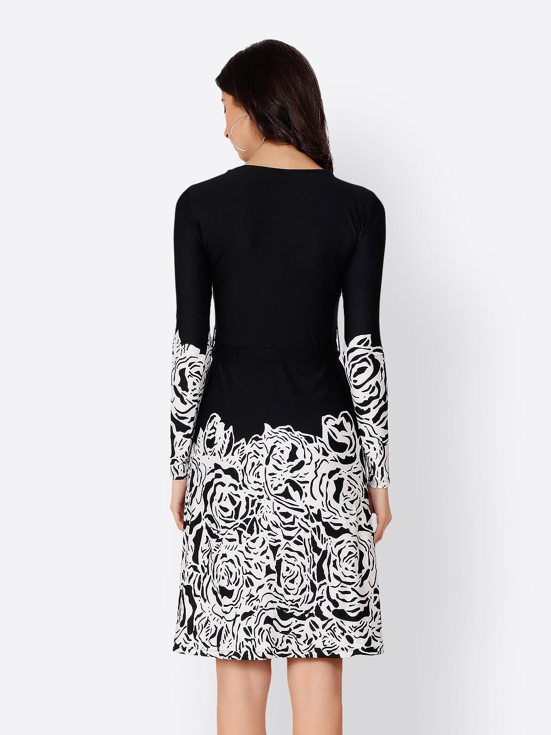 Cation Black Printed Dress