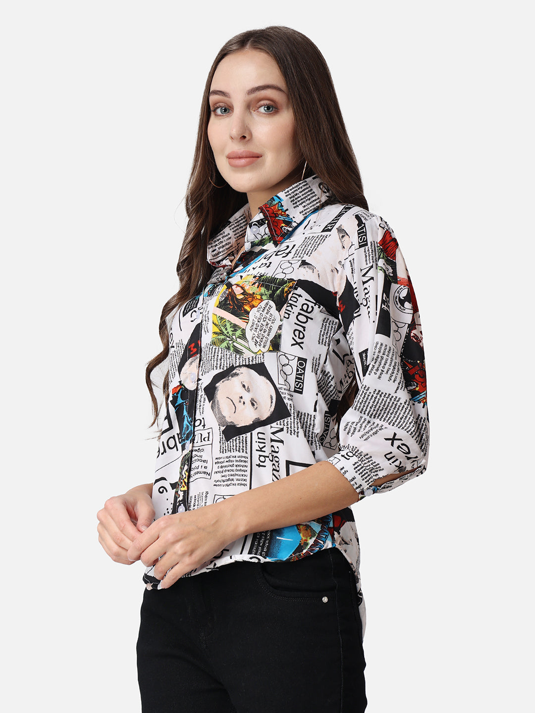 SCORPIUS Typography Printed Casual Shirt