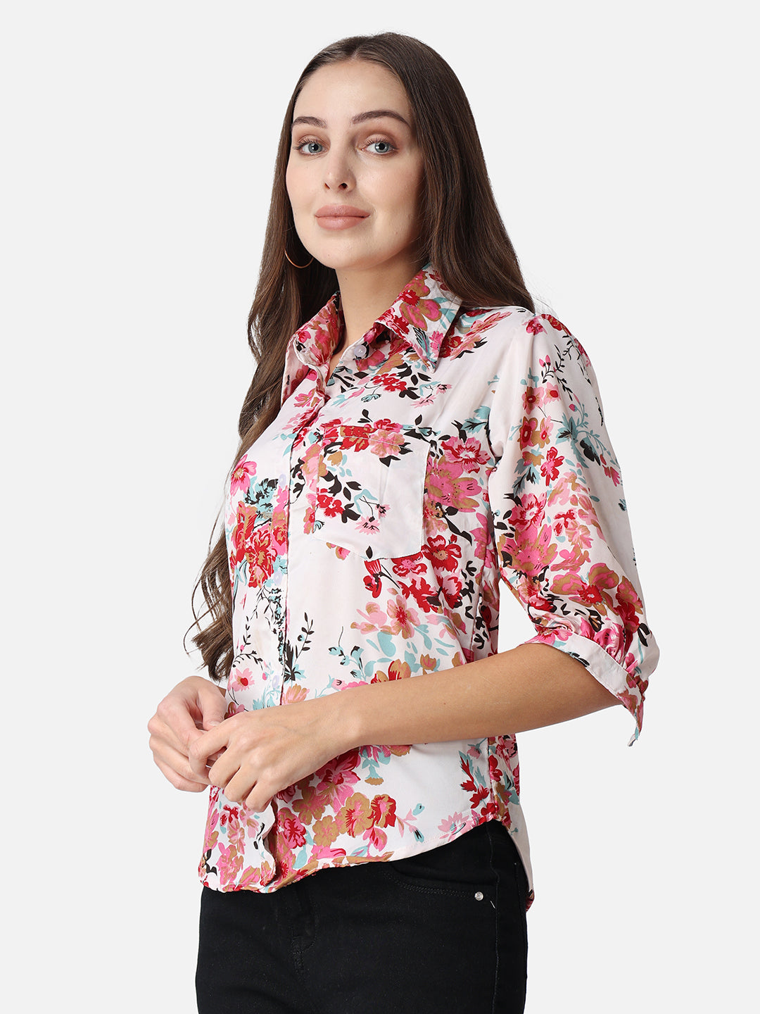 SCORPIUS Floral Printed Casual Shirt