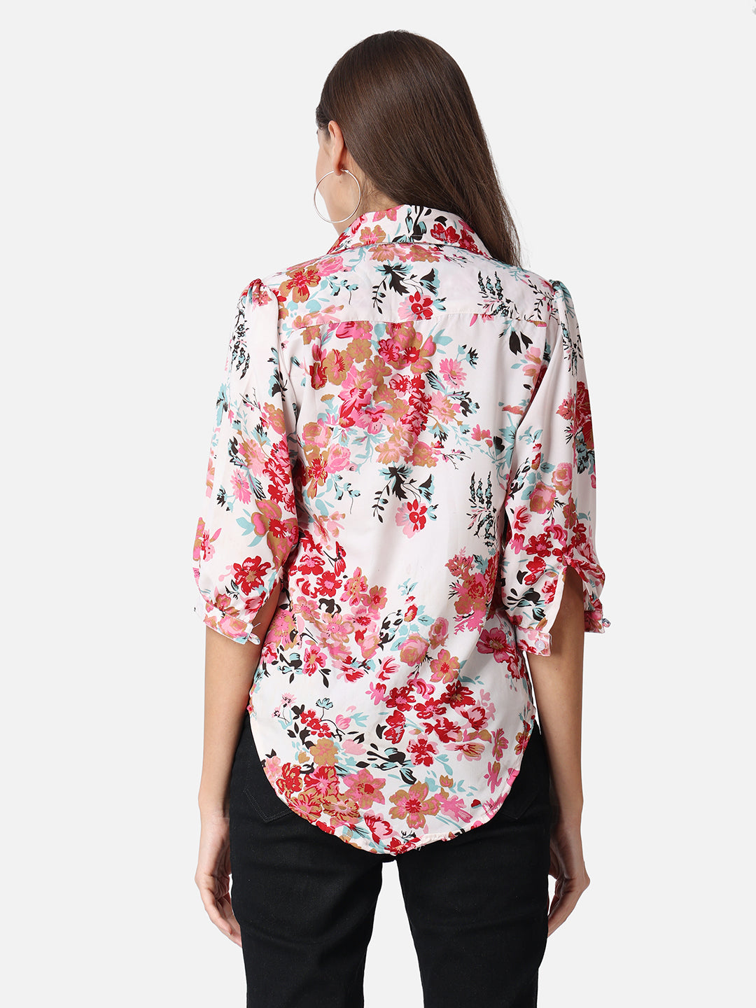 SCORPIUS Floral Printed Casual Shirt