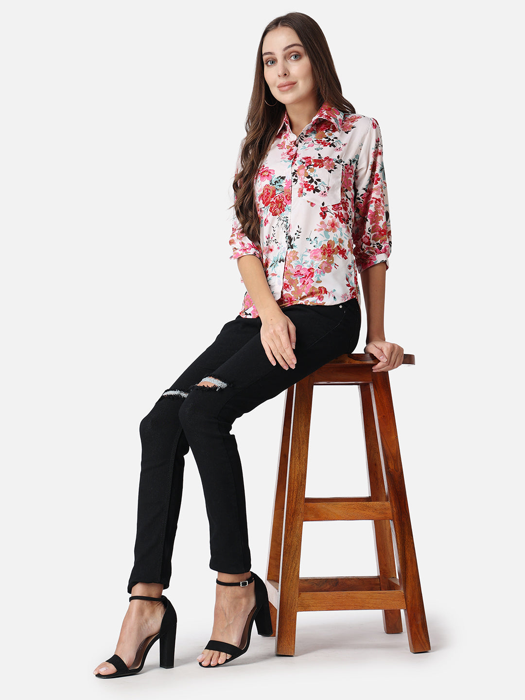 SCORPIUS Floral Printed Casual Shirt