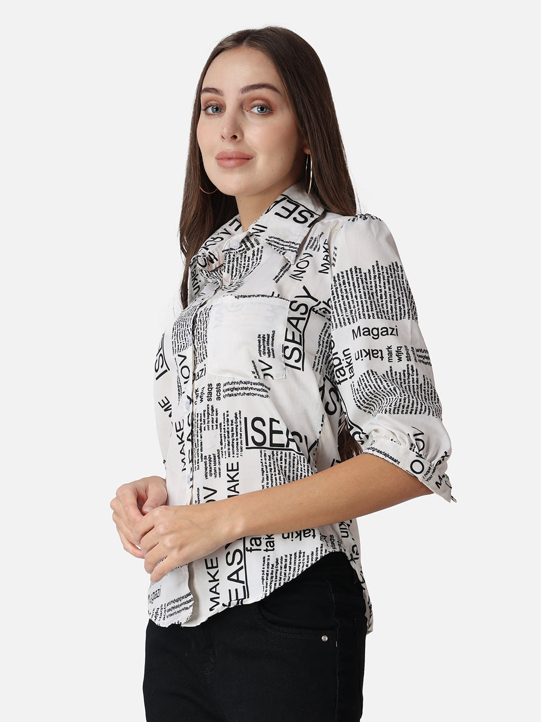 SCORPIUS Typography Printed Casual Shirt