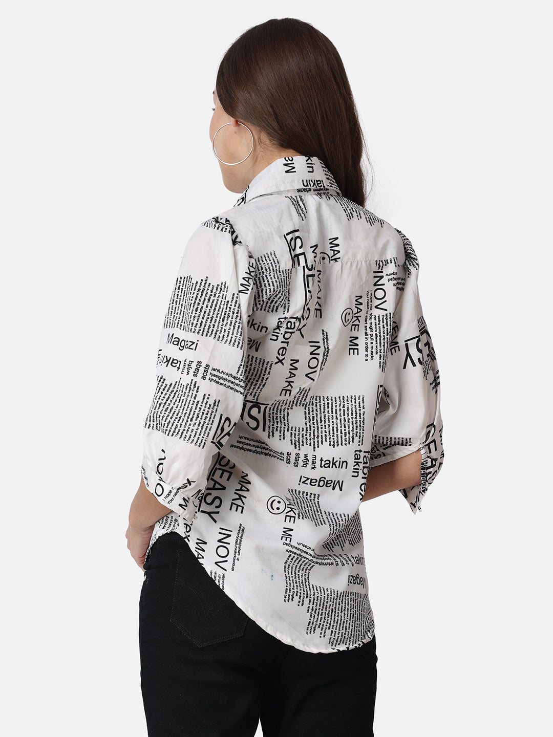 SCORPIUS Typography Printed Casual Shirt