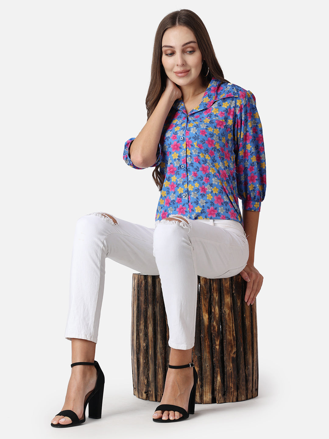 SCORPIUS Floral Printed Casual Shirt