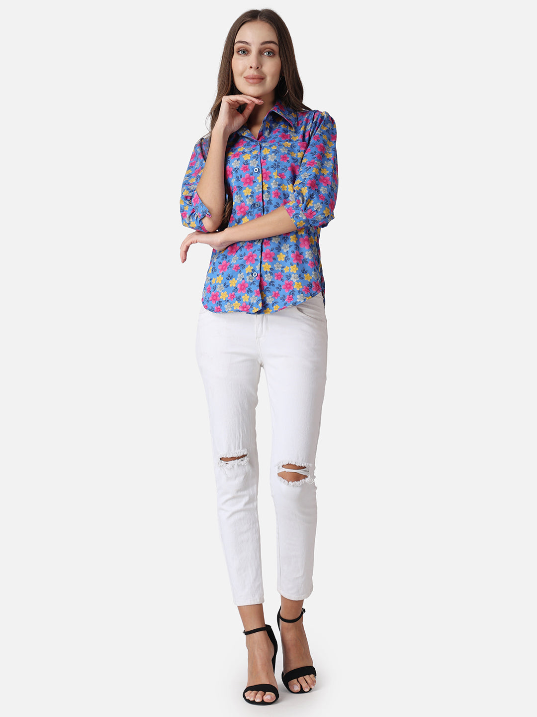 SCORPIUS Floral Printed Casual Shirt