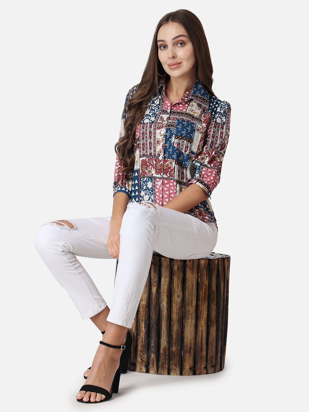 SCORPIUS Ethnic Motifs Printed Casual Shirt