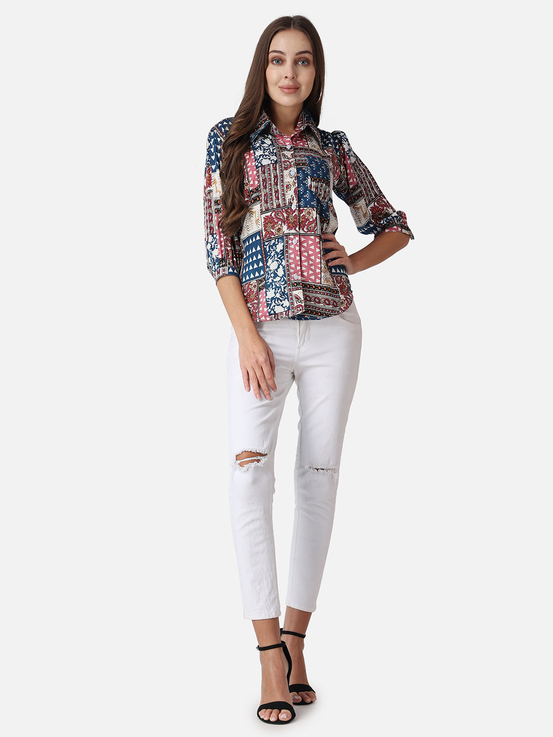 SCORPIUS Ethnic Motifs Printed Casual Shirt