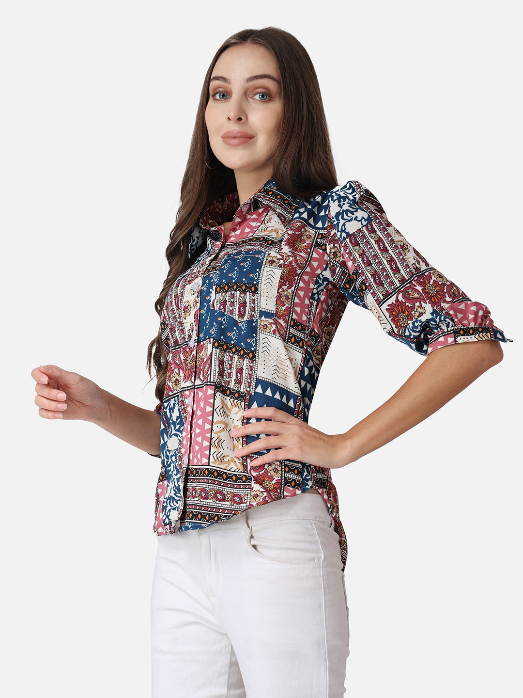 SCORPIUS Ethnic Motifs Printed Casual Shirt