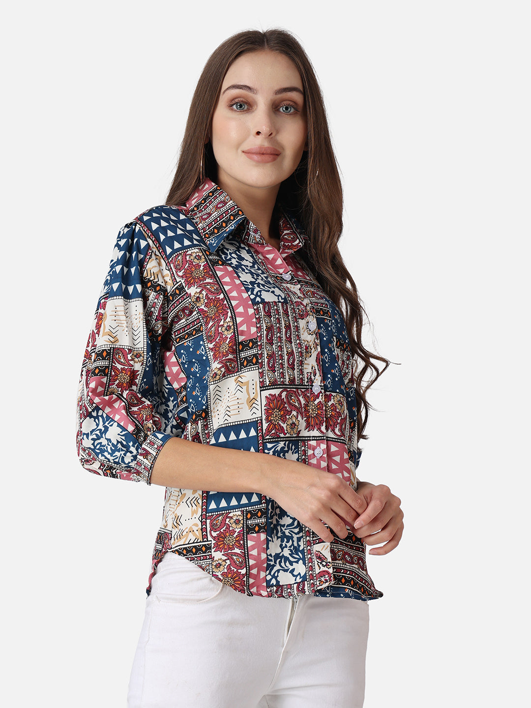 SCORPIUS Ethnic Motifs Printed Casual Shirt