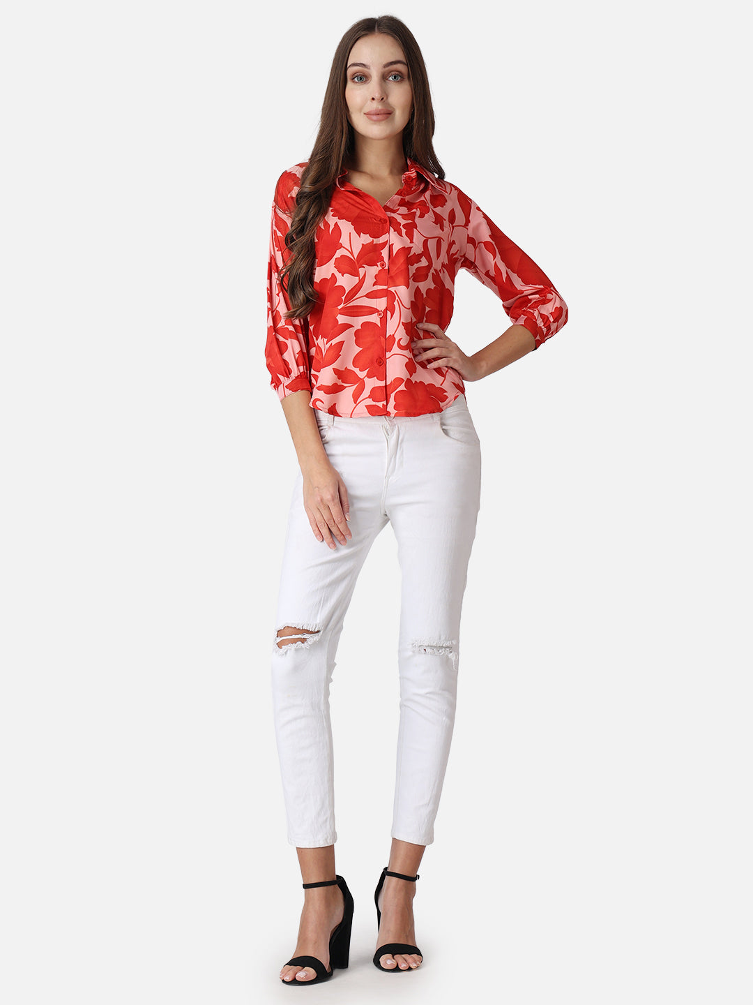 SCORPIUS Floral Printed Casual Shirt