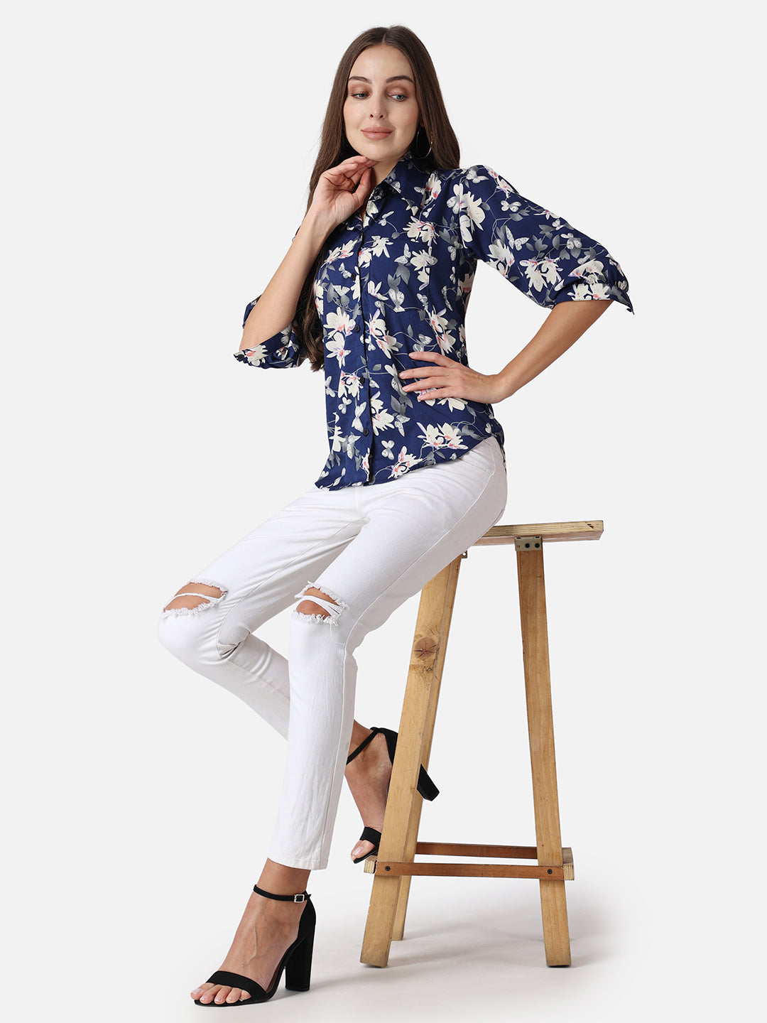 SCORPIUS Floral Printed Casual Shirt