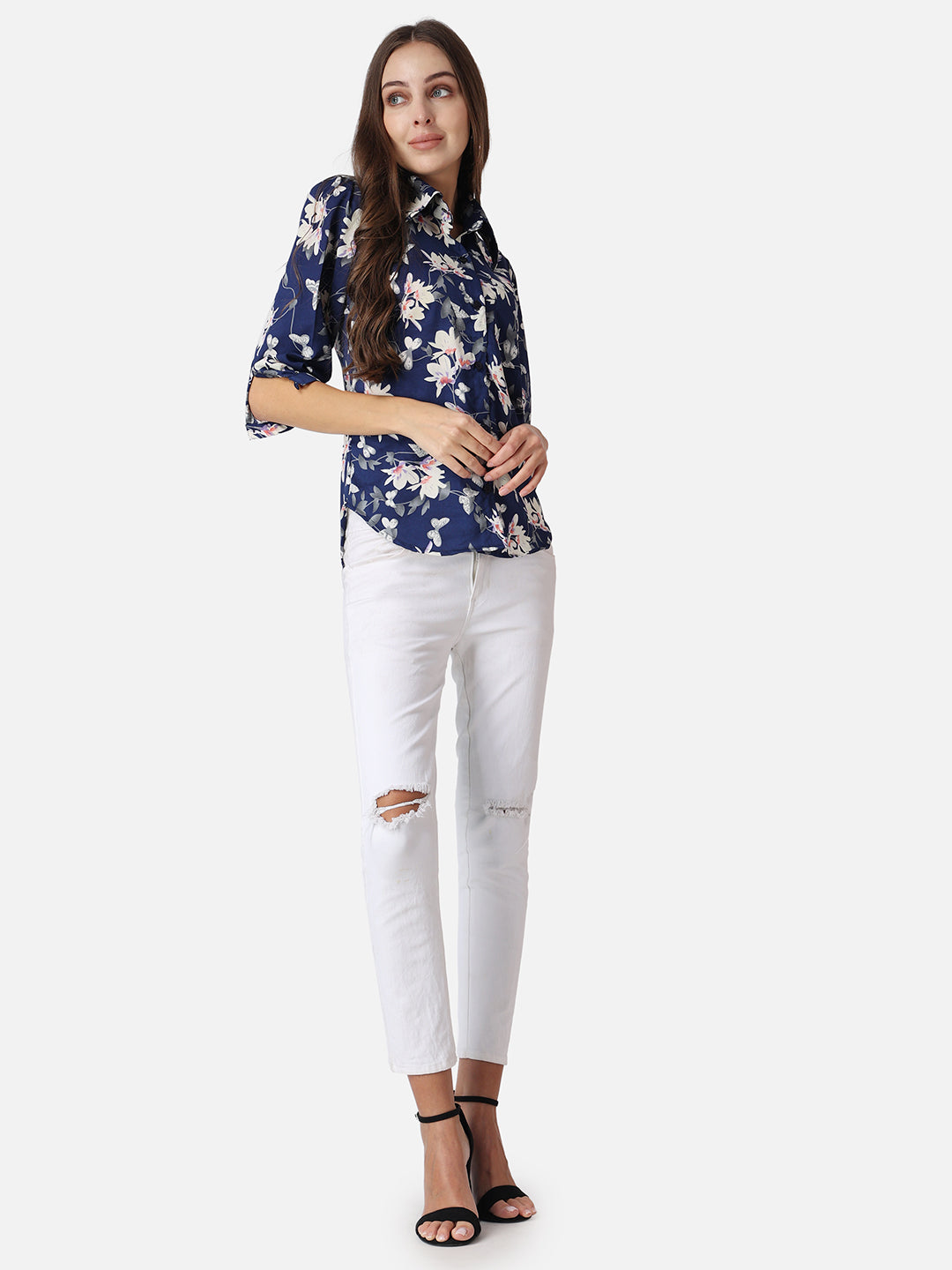 SCORPIUS Floral Printed Casual Shirt