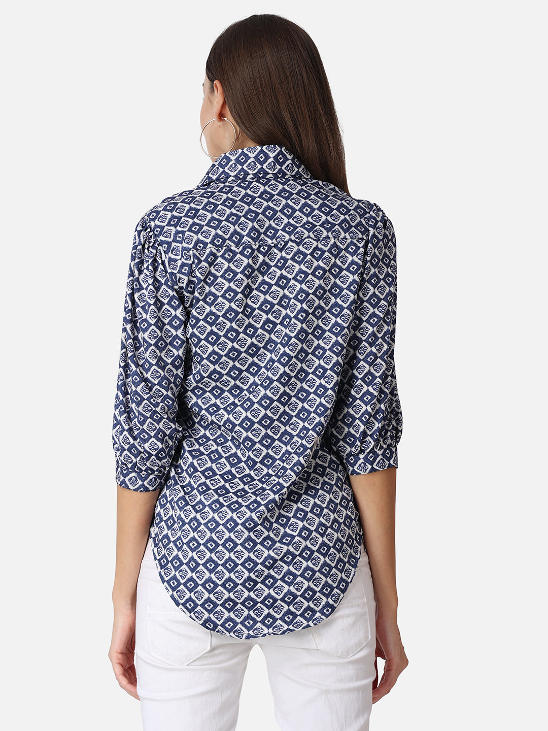 SCORPIUS Geometric Printed Casual Shirt