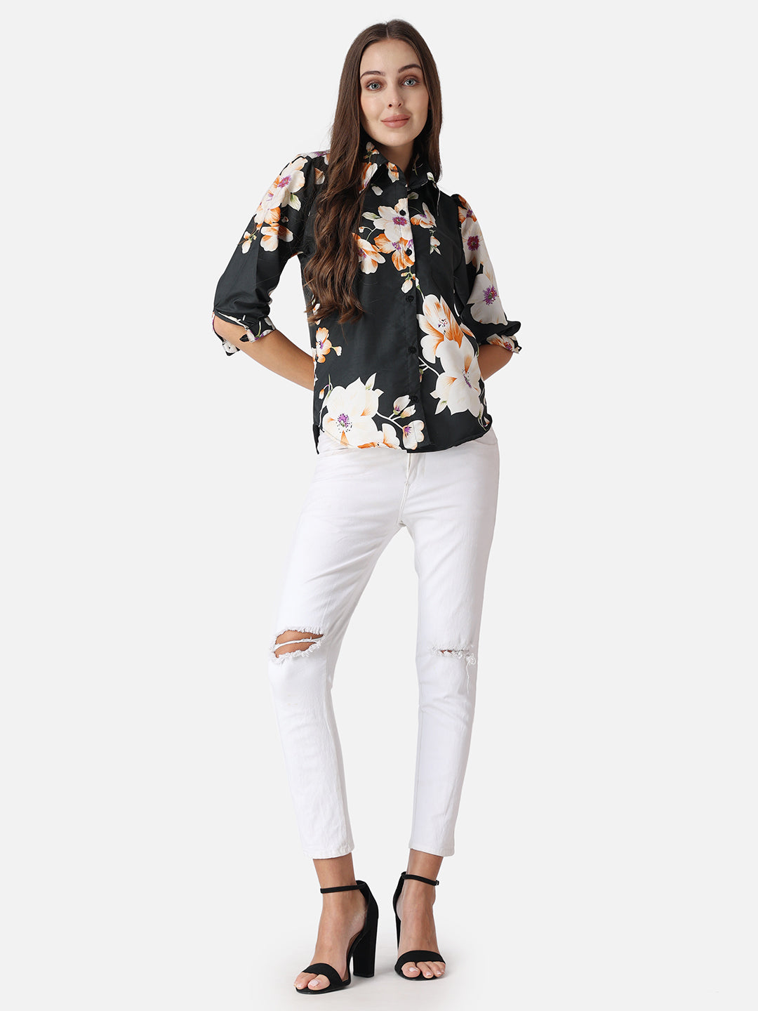 SCORPIUS Floral Printed Casual Shirt