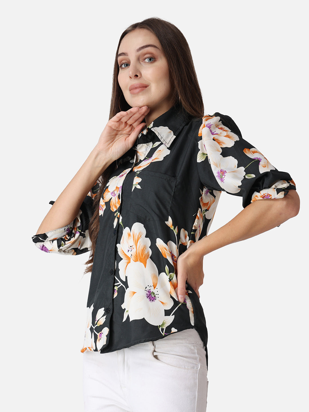 SCORPIUS Floral Printed Casual Shirt