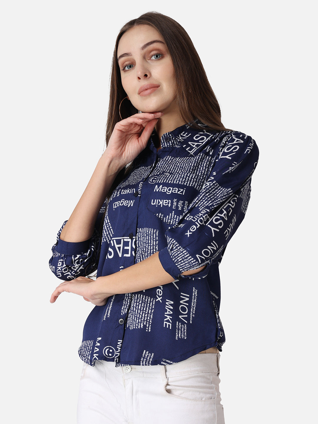 SCORPIUS Typography Printed Casual Shirt