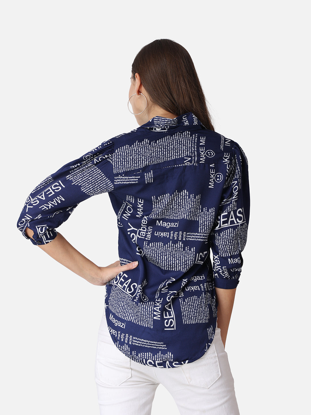 SCORPIUS Typography Printed Casual Shirt