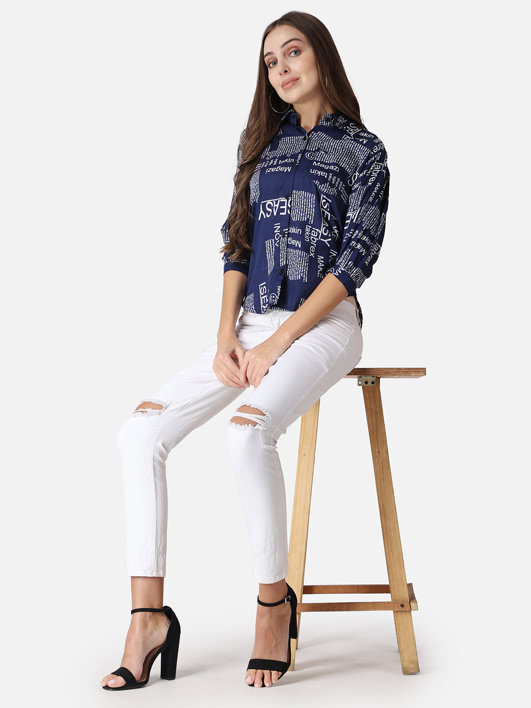 SCORPIUS Typography Printed Casual Shirt