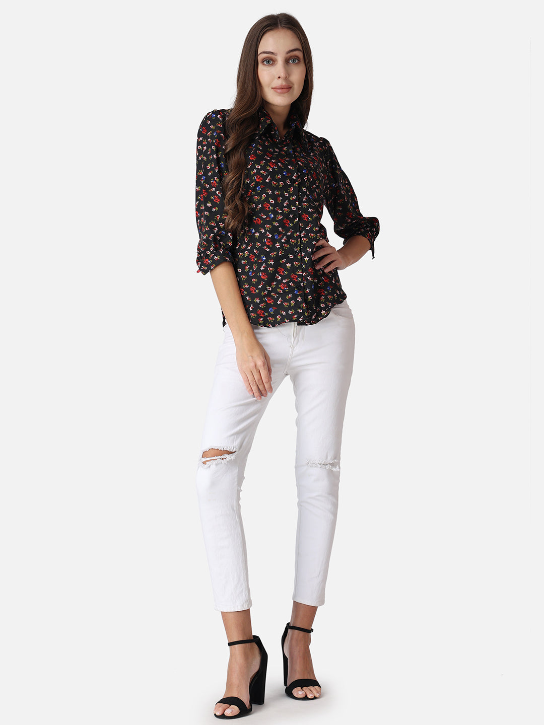 SCORPIUS Floral Printed Classic Fit Casual Shirt