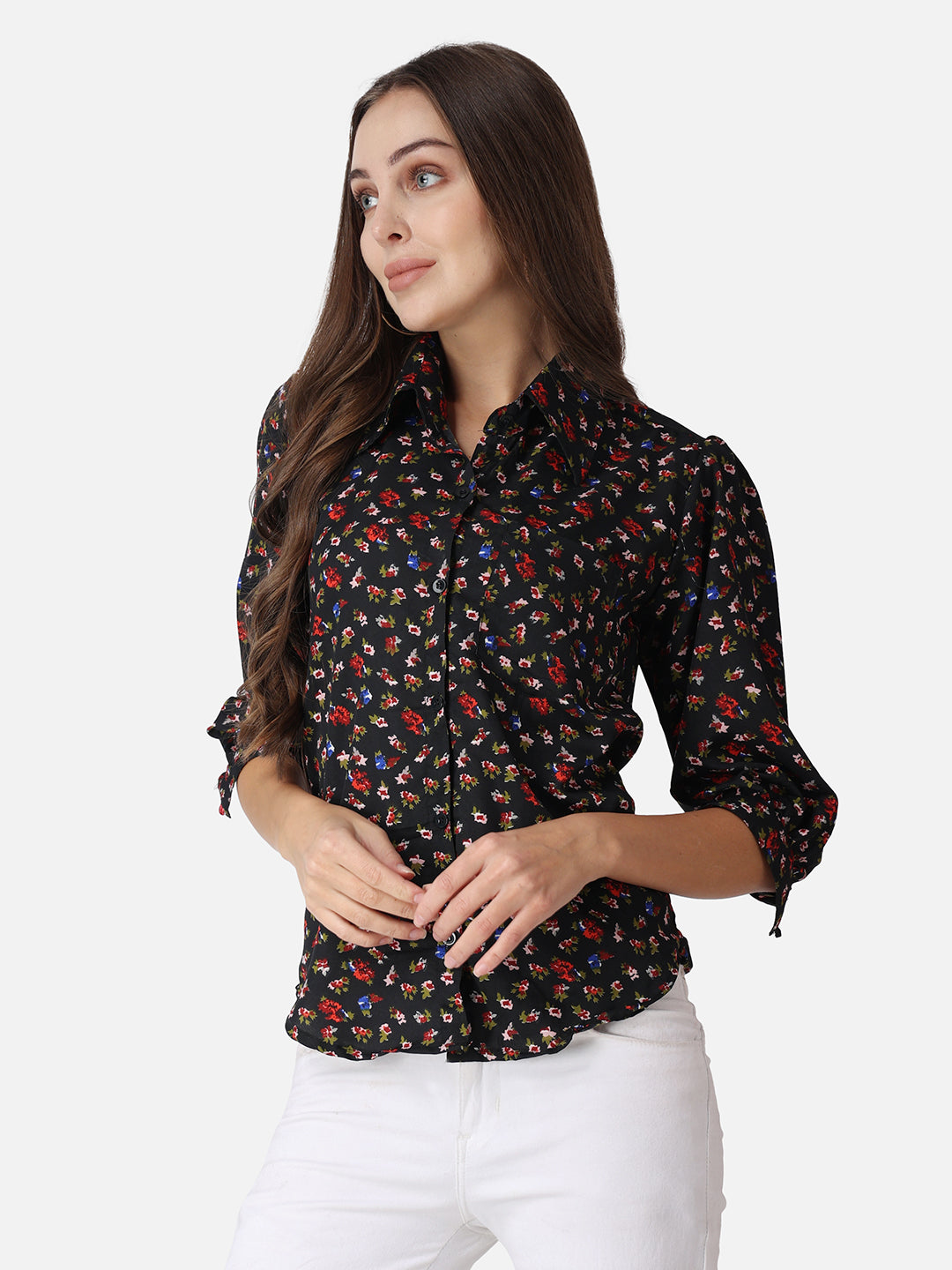 SCORPIUS Floral Printed Classic Fit Casual Shirt