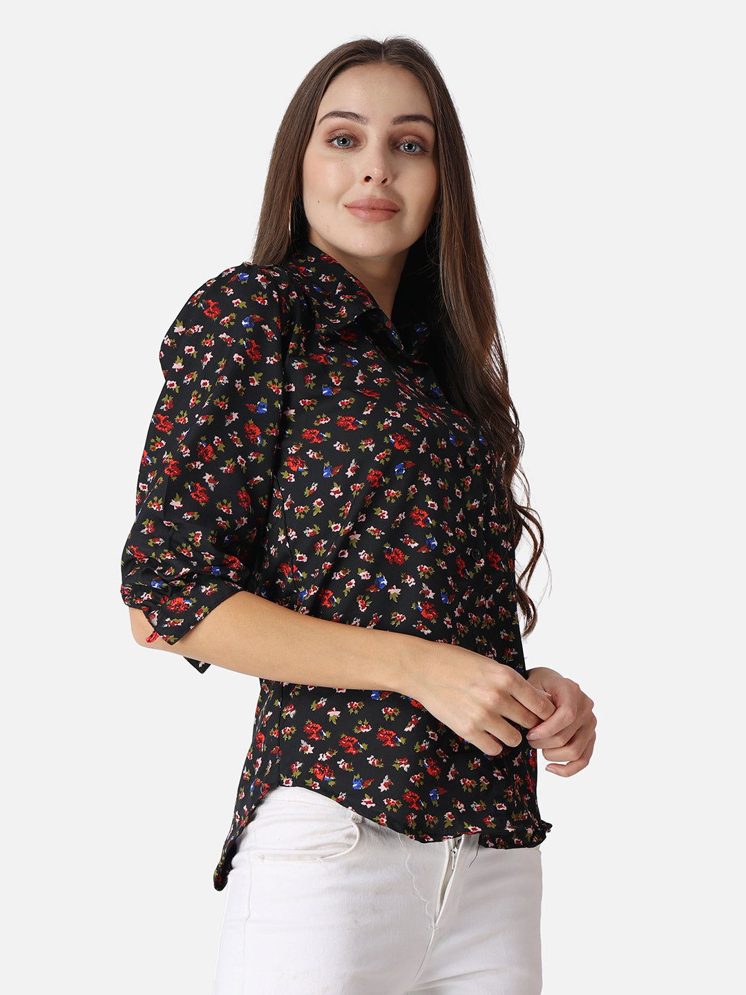 SCORPIUS Floral Printed Classic Fit Casual Shirt