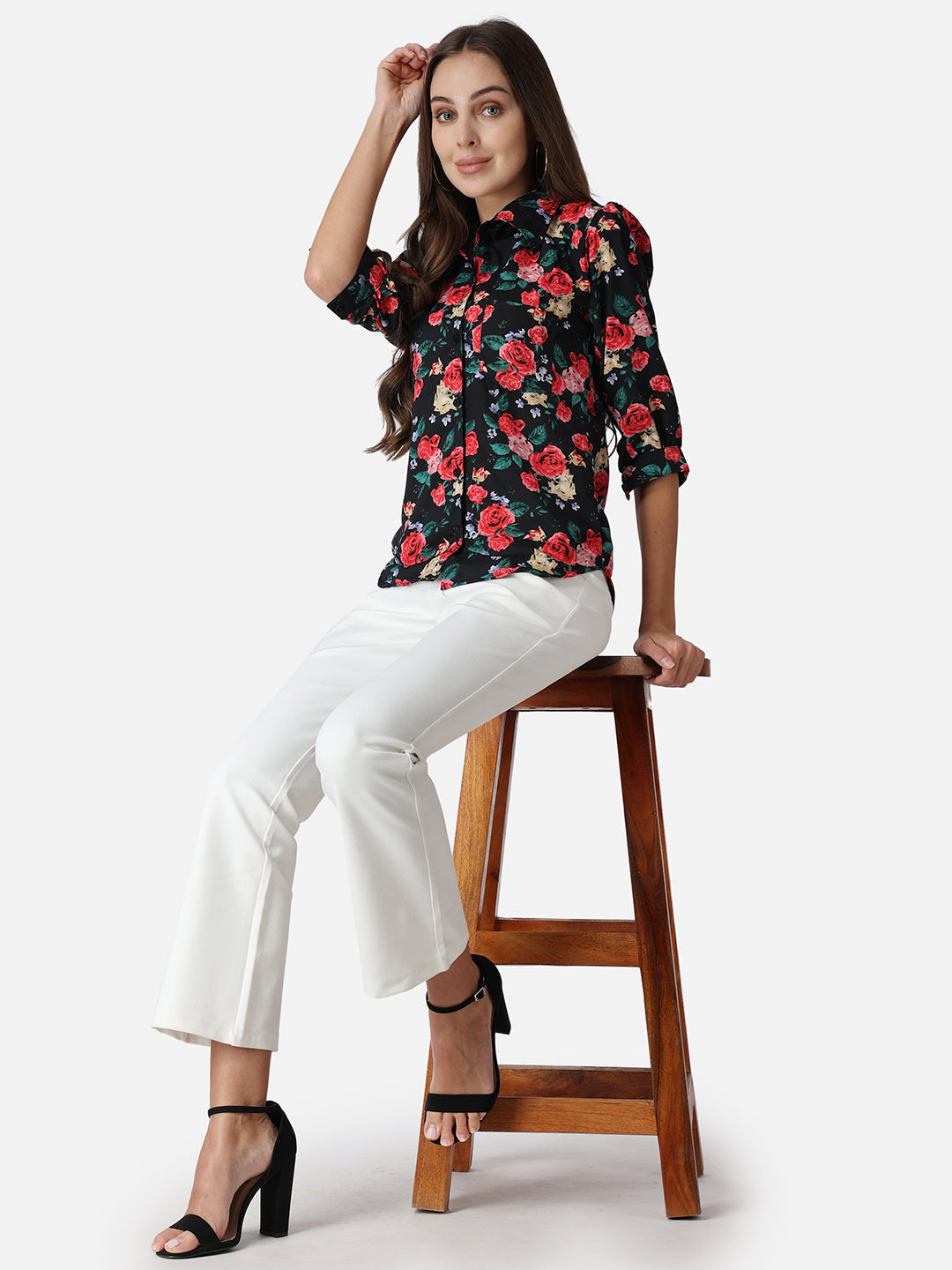 SCORPIUS Floral Printed Classic Fit Casual Shirt