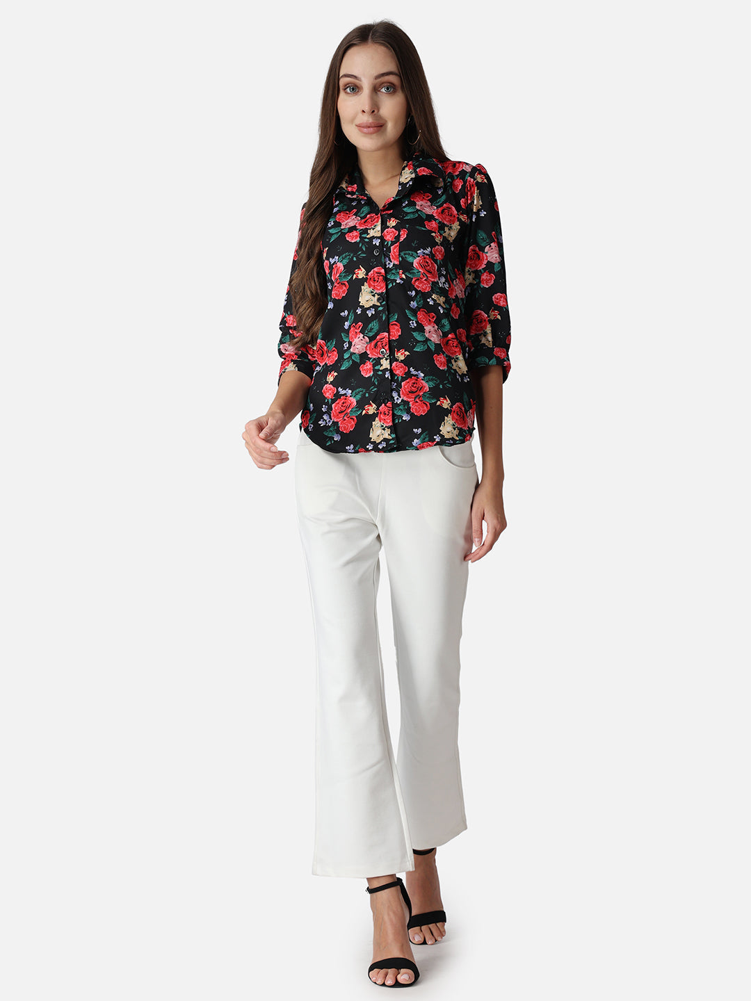 SCORPIUS Floral Printed Classic Fit Casual Shirt