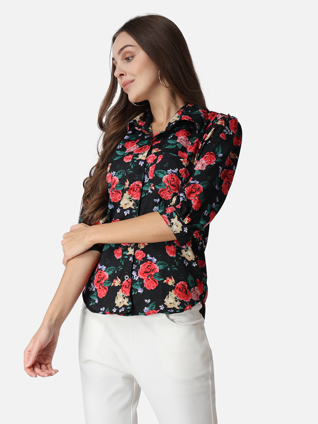 SCORPIUS Floral Printed Classic Fit Casual Shirt