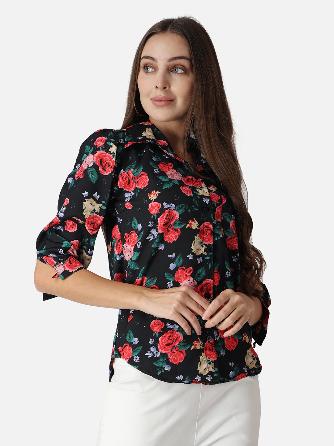 SCORPIUS Floral Printed Classic Fit Casual Shirt