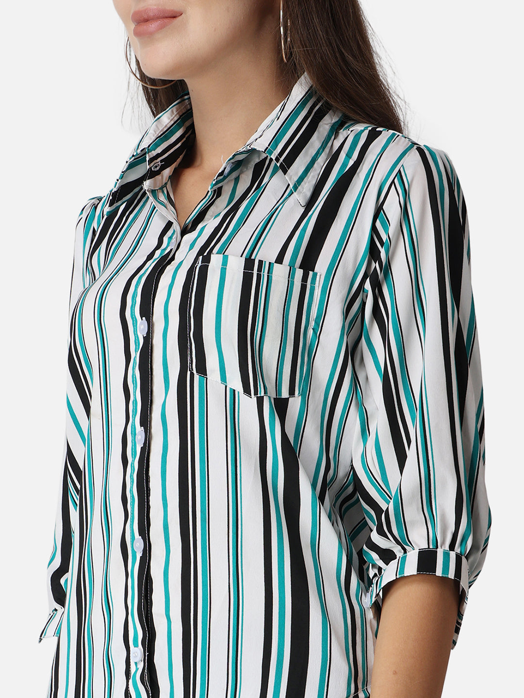 SCORPIUS Striped Classic Fit Casual Shirt