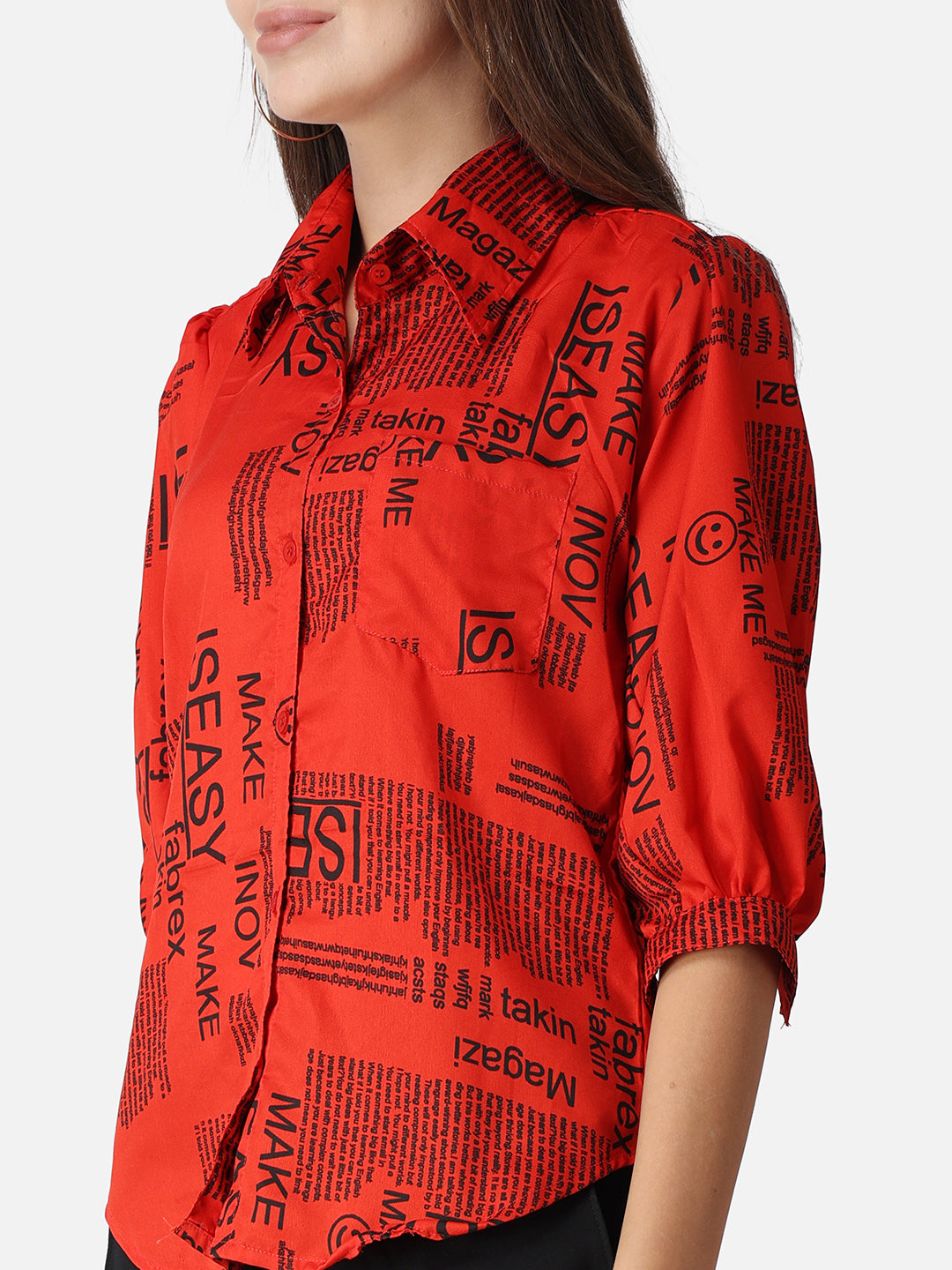 SCORPIUS Typography Printed Casual Shirt