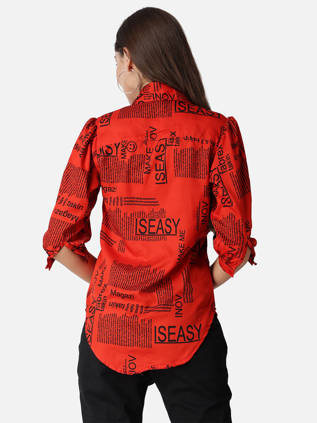 SCORPIUS Typography Printed Casual Shirt