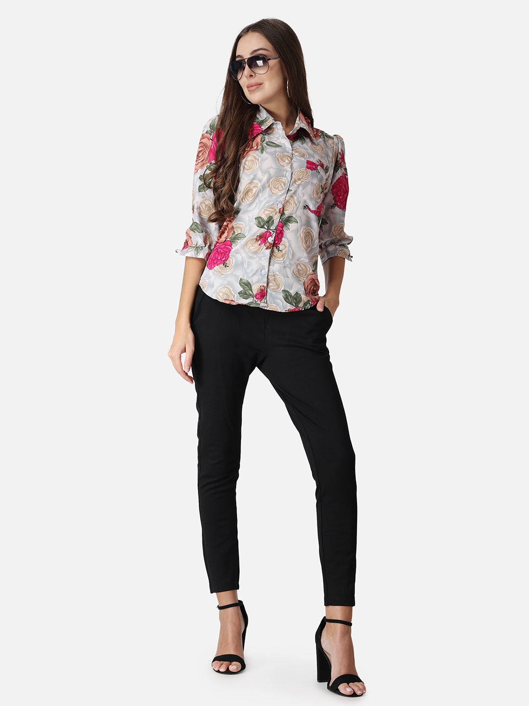 SCORPIUS Floral Printed Casual Shirt