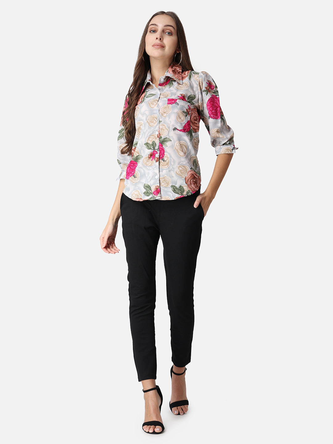 SCORPIUS Floral Printed Casual Shirt