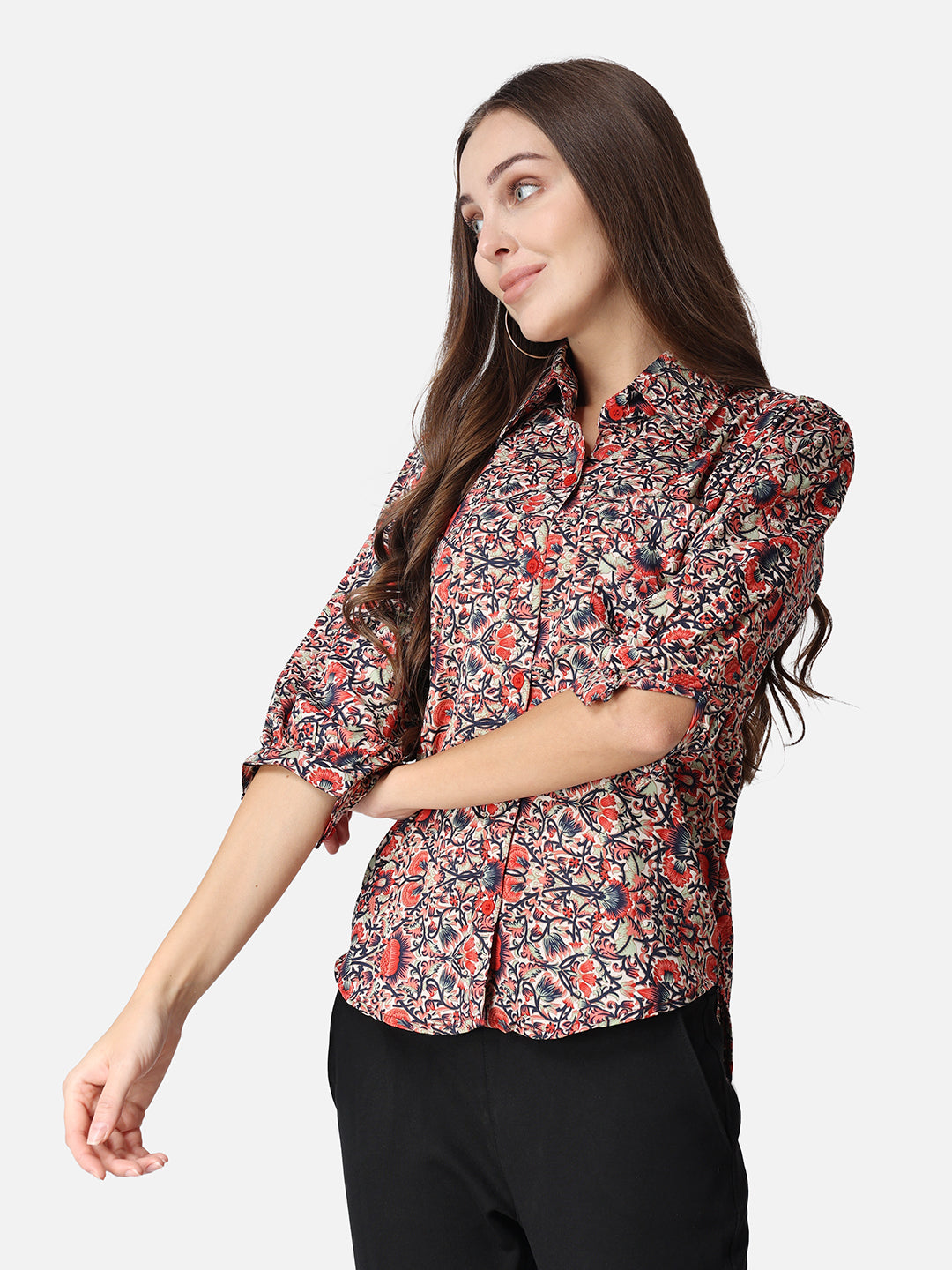 SCORPIUS Floral Printed Casual Shirt