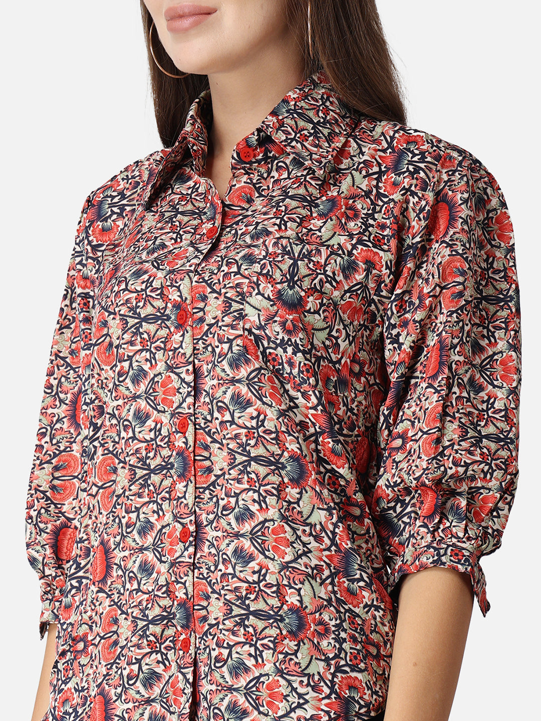 SCORPIUS Floral Printed Casual Shirt